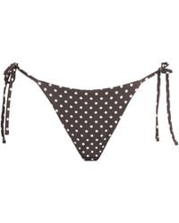 Matteau - The String Polka Dot Bikini Bottoms - Lyst