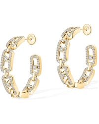 Messika - Small Move Link And Diamond Hoop Earrings - Lyst