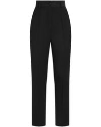 Dolce & Gabbana - Satin-Trim Trousers - Lyst