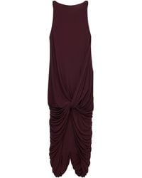 Loewe - Knot-Front Draped Maxi Dress - Lyst
