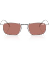 Prada - Metal Pillow Sunglasses - Lyst