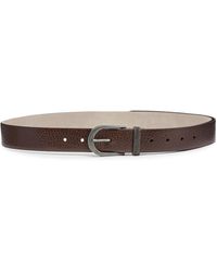 Brunello Cucinelli - Hammered Calfskin Belt - Lyst
