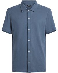 PAIGE - Linen-Cotton Sultan Short-Sleeve Shirt - Lyst