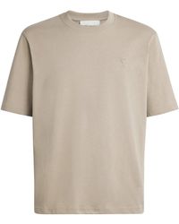 Ami Paris - Cotton Embossed Logo T-Shirt - Lyst