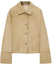 Loewe - Suede Turn-Up Jacket - Lyst
