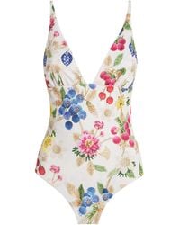 Mary Katrantzou - Floral Print Ibiza Swimsuit - Lyst