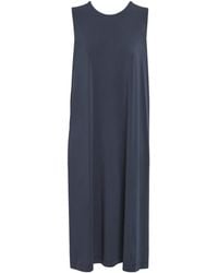 Issey Miyake - Drape Jersey Sleeveless Midi Dress - Lyst