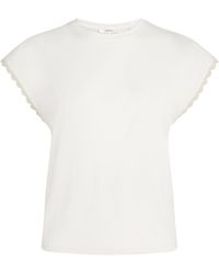 FRAME - The Crochet Muscle T-Shirt - Lyst