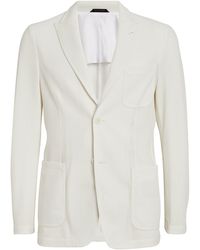 Giorgio Armani - Waffle-Knit Blazer - Lyst
