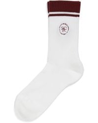 Sporty & Rich - Cotton Logo Socks - Lyst