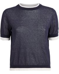 Claudie Pierlot - Cotton-Blend Contrast-Knit Sweater - Lyst