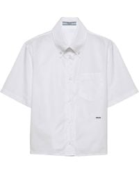 Prada - Cotton Poplin Shirt - Lyst