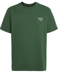 A.P.C. - Organic Cotton Rue Madame Logo T-Shirt - Lyst
