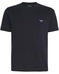 Emporio Armani - Cotton Eagle Logo T-Shirt - Lyst