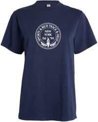 Sporty & Rich - Central Park Logo T-shirt - Lyst