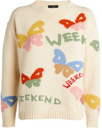 Weekend by Maxmara - Butterfly Design Sweater - Lyst