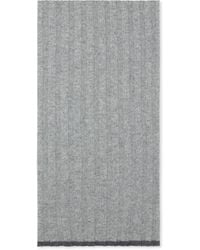 Brunello Cucinelli - Cashmere Ribbed Scarf - Lyst