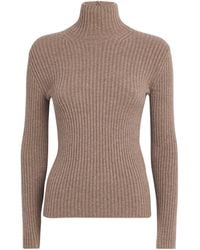Max Mara - Wool-Blend Ribbed High-Neck Sweater - Lyst