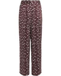 Kiton - Silk Printed Trousers - Lyst