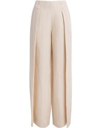 Claudie Pierlot - Pleated Wide-Leg Trousers - Lyst