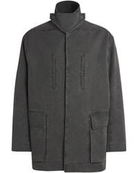 Rick Owens - Cotton-Canvas Padded Washed Coat - Lyst