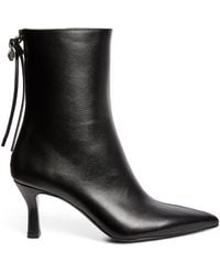 Maje - Leather Ankle Boots 75 - Lyst
