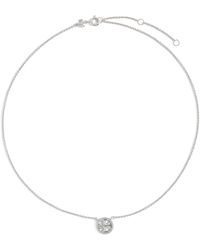 Tory Burch - Miller Pavé Pendant Necklace - Lyst