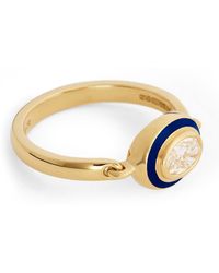 Melissa Kaye - Diamond And Enamel Lenox Reign Ring - Lyst