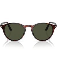 Persol - Tortoiseshell Round Sunglasses - Lyst