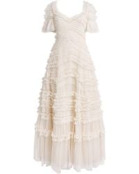 Needle & Thread - Ruffle Amara Gown - Lyst