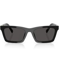 Miu Miu - Acetate Rectangular Sunglasses - Lyst