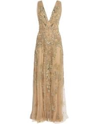 Zuhair Murad - V-Neck Sea Meanders Gown - Lyst