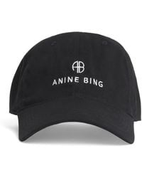 Anine Bing - Cotton Jeremy Baseball Cap - Lyst