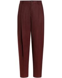 Dolce & Gabbana - Linen Pleated Trousers - Lyst