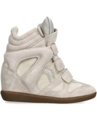 Isabel Marant - Suede Bekett Wedge Sneakers 50 - Lyst