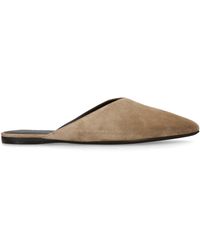 Herbert Levine - Suede Home Body Mules - Lyst
