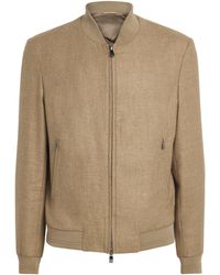 Corneliani - Silk-Virgin Wool Bomber Jacket - Lyst