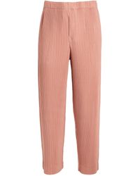 Homme Plissé Issey Miyake - Pleated Wide-leg Trousers - Lyst