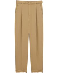 Saint Laurent - Wool-Mohair Slim-Fit Trousers - Lyst