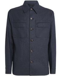 Pal Zileri - Virgin Wool Overshirt - Lyst