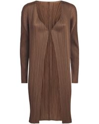 Pleats Please Issey Miyake - New Colorful Basics Longline Cardigan - Lyst