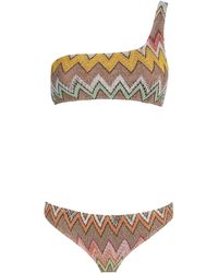 Missoni - Zigzag One-Shoulder Bikini - Lyst