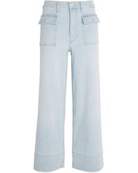 FRAME - Cropped The 70s Straight Jeans - Lyst