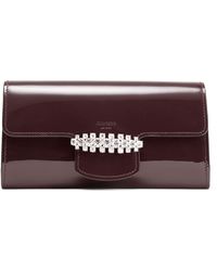 Jimmy Choo - Bing Patent Leather Wallet-On-Chain - Lyst