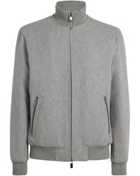 Pal Zileri - Wool-Blend Padded Bomber Jacket - Lyst