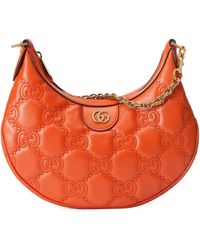 Gucci - Small Leather Gg Matelassé Shoulder Bag - Lyst
