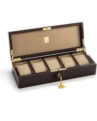 Aspinal of London - Croc Print Watch Box - Lyst