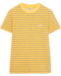 Loewe - Cotton-Blend Stripe T-Shirt - Lyst