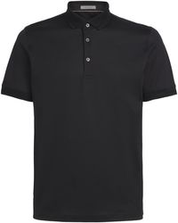 Corneliani - Cotton Jersey Polo Shirt - Lyst