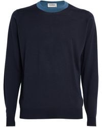 John Smedley - Merino Colour-blocked Sweater - Lyst